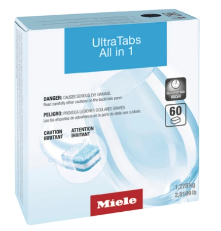 Miele Ultra Tabs All-in-1 Dishwasher Cleaning Tabs 60 Pack - 11295860 3 Miele Ultra Tabs All-in-1 Dishwasher Cleaning Tabs 60 Pack - 11295860