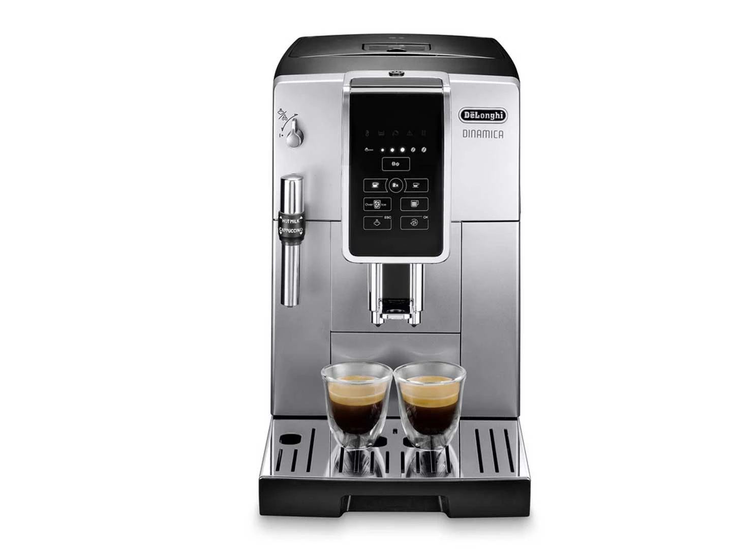 Delonghi Dinamica ECAM35025SB Automatic Coffee & Espresso Machine With Iced Coffee + Adjustable Milk Frother – Silver 3 Delonghi Dinamica ECAM35025SB Automatic Coffee & Espresso Machine With Iced Coffee + Adjustable Milk Frother – Silver