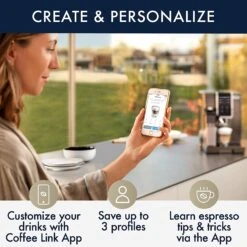 Delonghi Dinamica Plus, Smart Coffee & Espresso Machine With Coffee Link Connectivity App + Automatic Milk Frother, Titanium - ECAM37095TI 16 Delonghi Dinamica Plus, Smart Coffee & Espresso Machine With Coffee Link Connectivity App + Automatic Milk Frother, Titanium - ECAM37095TI -Coffee Related Shop 81css57wxML. AC SL1500