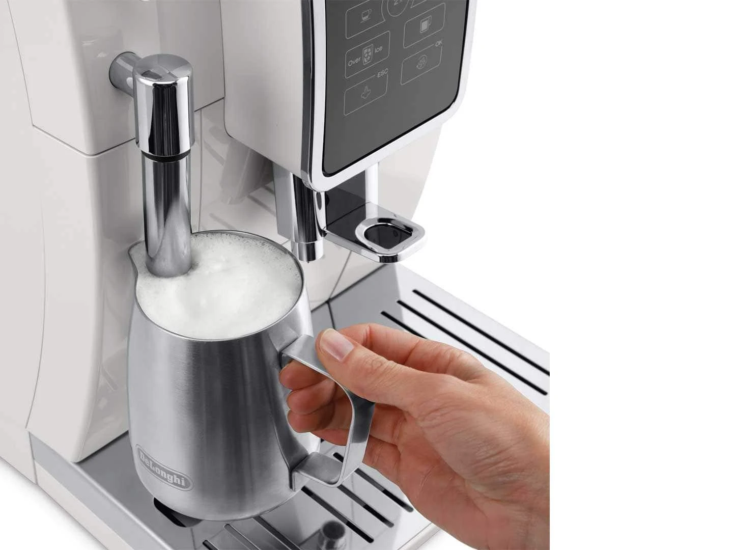 Delonghi Dinamica ECAM35025SB Automatic Coffee & Espresso Machine With Iced Coffee + Adjustable Milk Frother – Silver 5 Delonghi Dinamica ECAM35025SB Automatic Coffee & Espresso Machine With Iced Coffee + Adjustable Milk Frother – Silver - Image 3