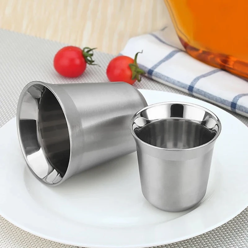 Accessories Double Wall Stainless Espresso Cup 3 Accessories Double Wall Stainless Espresso Cup