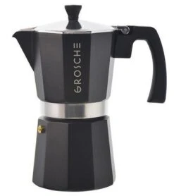 Accessories GROSCHE Milano Stovetop Espresso Coffee Maker Black 9 Cup Size