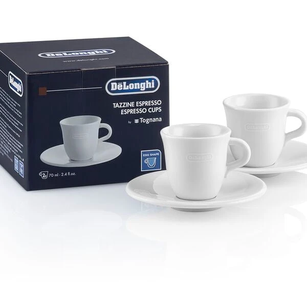 Accessories Delonghi Espresso Demitasse Cup & Saucers 3 Accessories Delonghi Espresso Demitasse Cup & Saucers