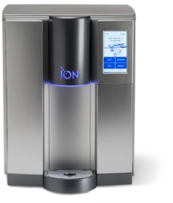 ION 400 Hot Cold Sparkling Filtered Water Dispenser Titanium W/Charco